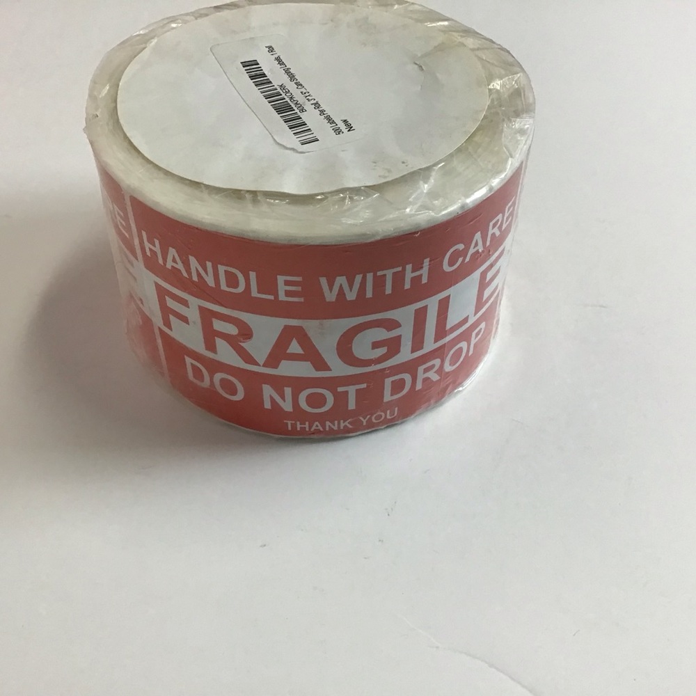 - LabelBasics Fragile Handle with Care 3”x5” 500 count Shipping Labels - Picture 2 of 4